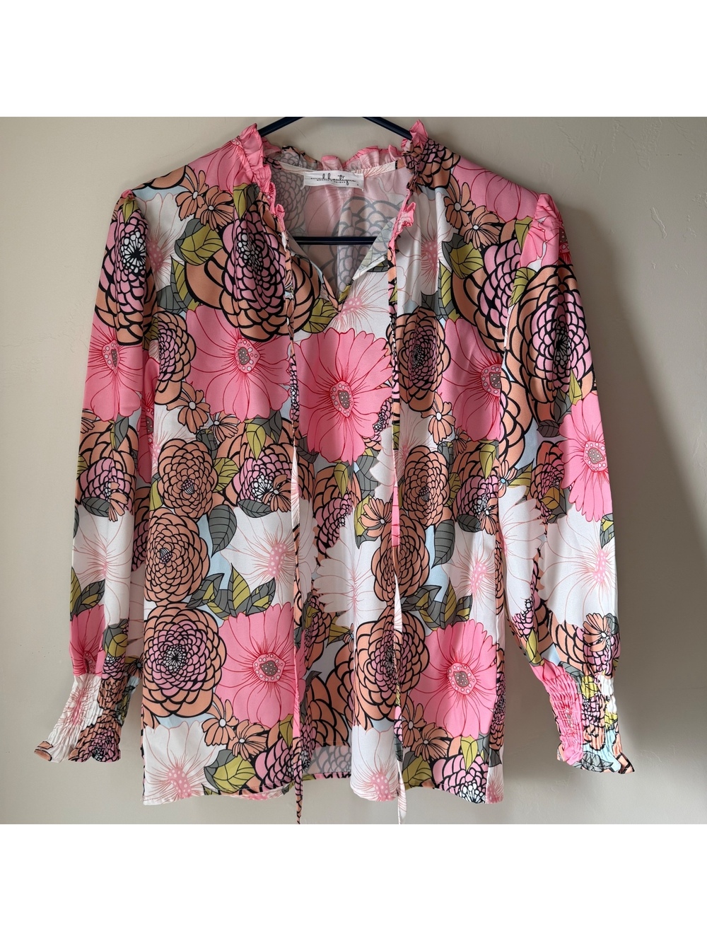 Mod Boutique Floral Ruffle Blouse | small
